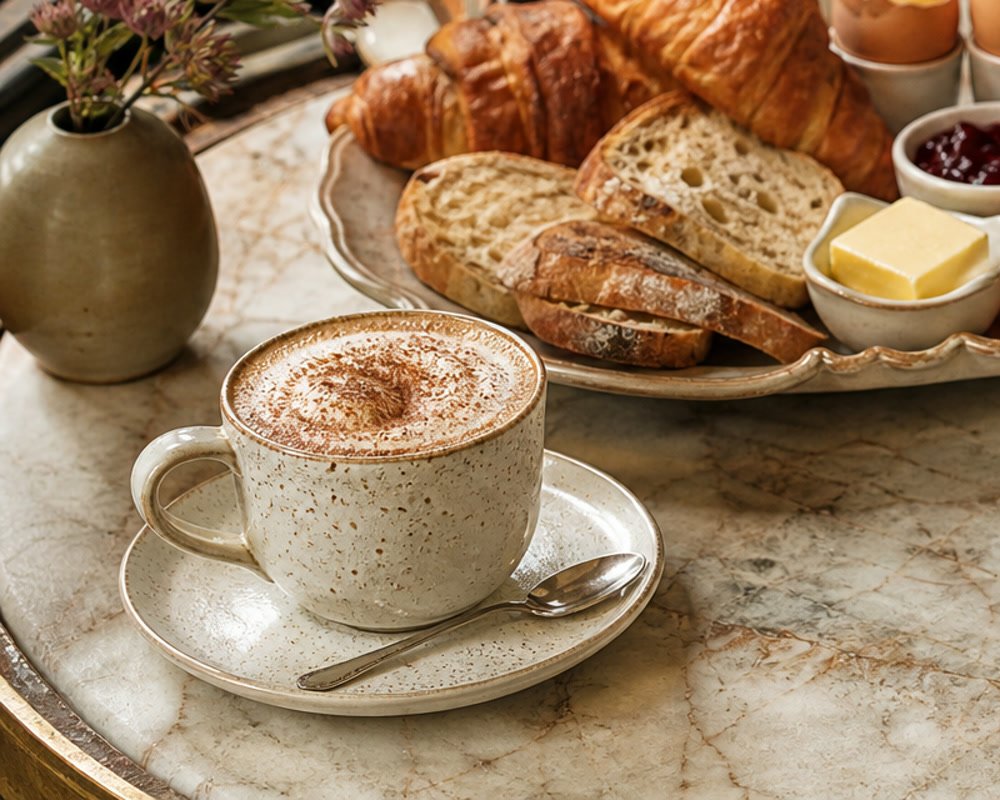 Beispielhafter Hauskaffee mit Zimt